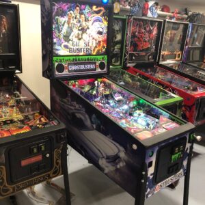 Ghostbusters pinball machine in a game room