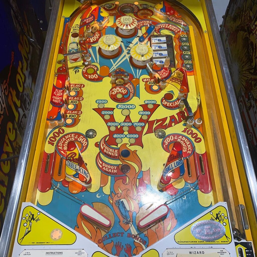 Buy Bally Wizard Pinball Online1975 Bally Wizard Forsale, A Bally mid