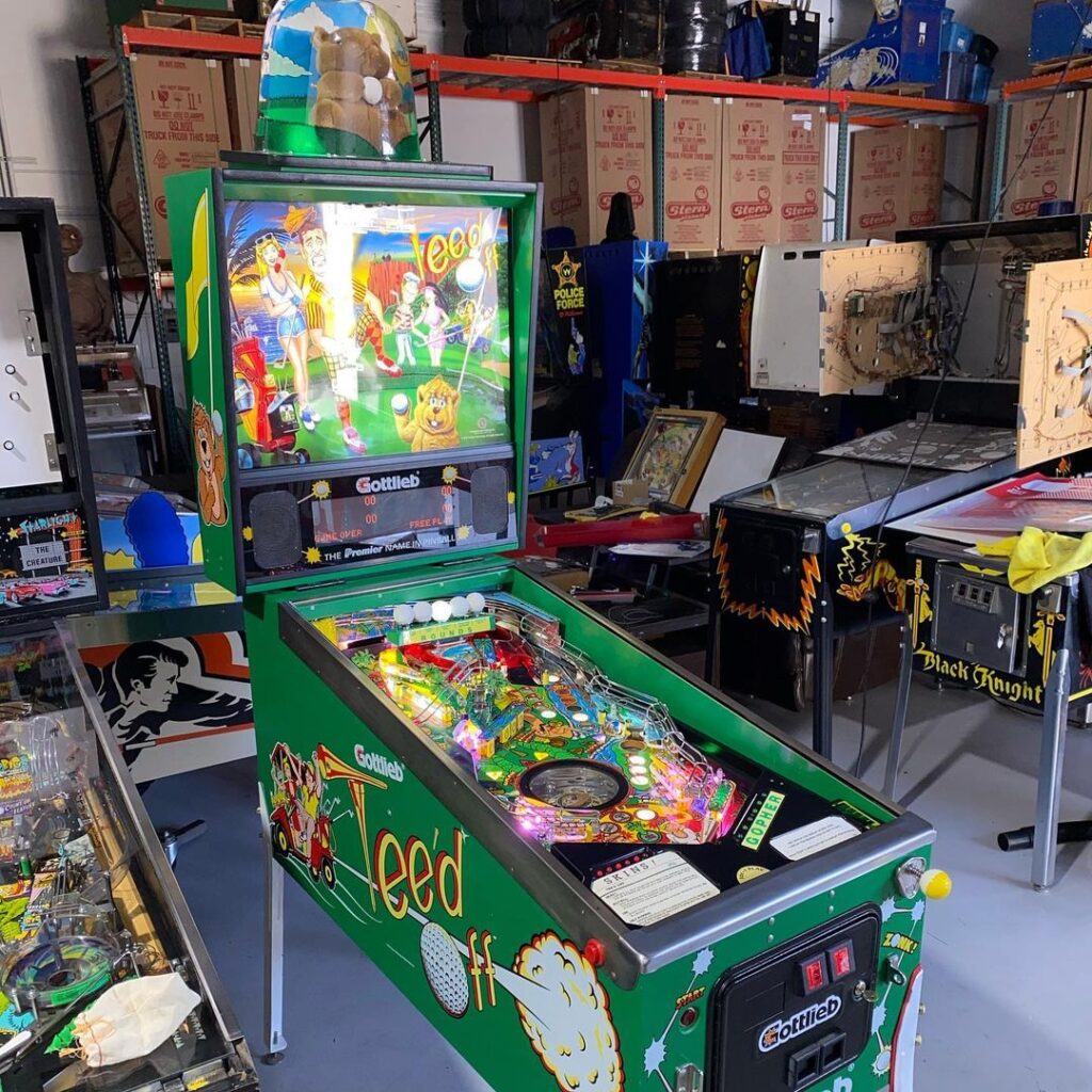 Buy Tee'd Off Online:-Have one very nice tee'd off pinball machine.