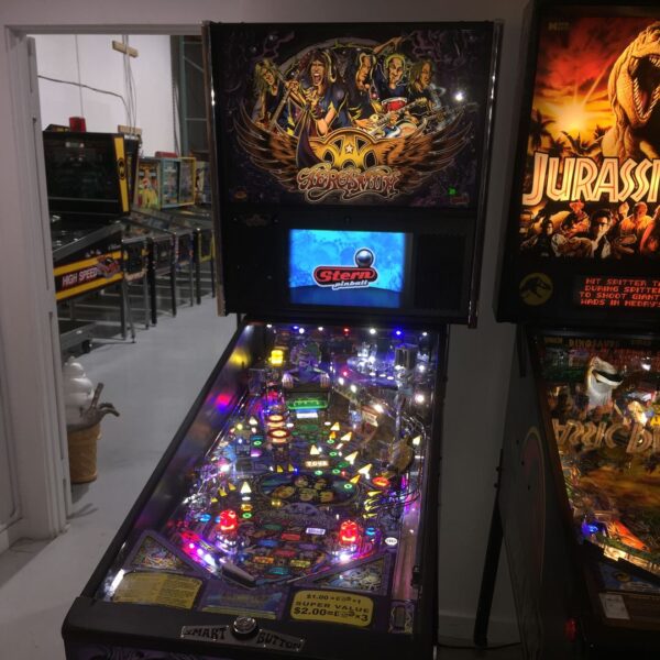 Aerosmith pinball machine in a whole