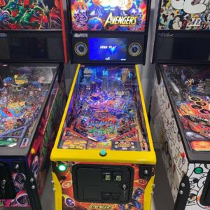 Avengers Pinball in a game room