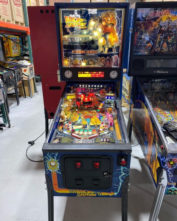 Back To The Future Pinball Machine In A Room
