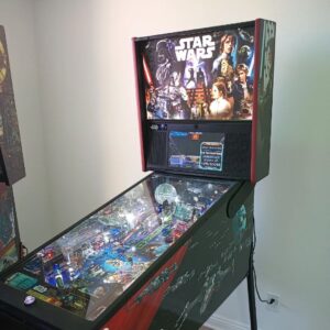 star wars pinball in a room